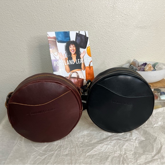 Portland Leather Handbags - Portland Leather Goods Small Circle Bag Bundle